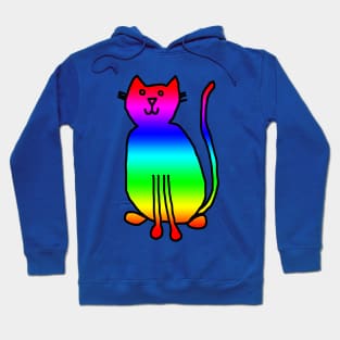 Bright Cat Rainbow Hoodie